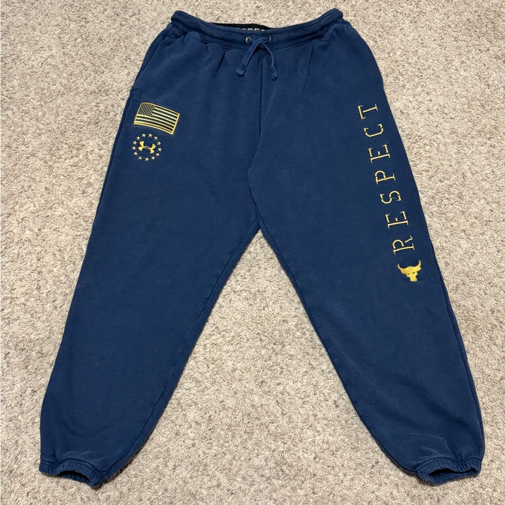 Under Armour Project Rock Sweatpant Mens Large Veteran Day Respect ColdGear